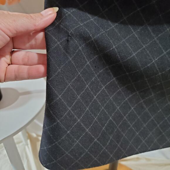 Vtg Lauren Ralph Lauren Wool Diamond Windowpane Sheath Dress Size 8 Academia - Picture 8 of 14